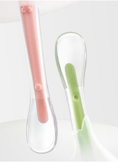 Babycare Babycare - Silicone Feeding Spoon Set Assorted 2 Pieces with Box – Soft, BPA-Free Weaning Spoons for Babies and Toddlers, Safety Approved  - Image 2