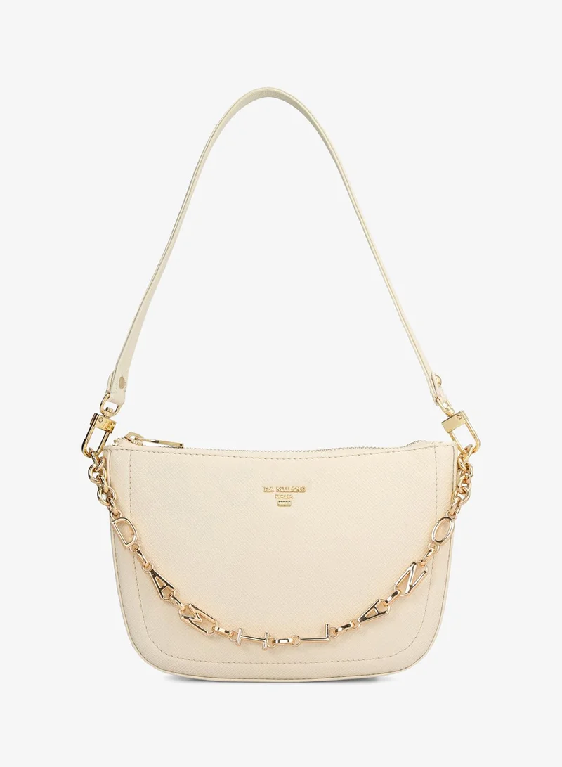 Da Milano Small Franzy Leather Baguette - Marshmallow