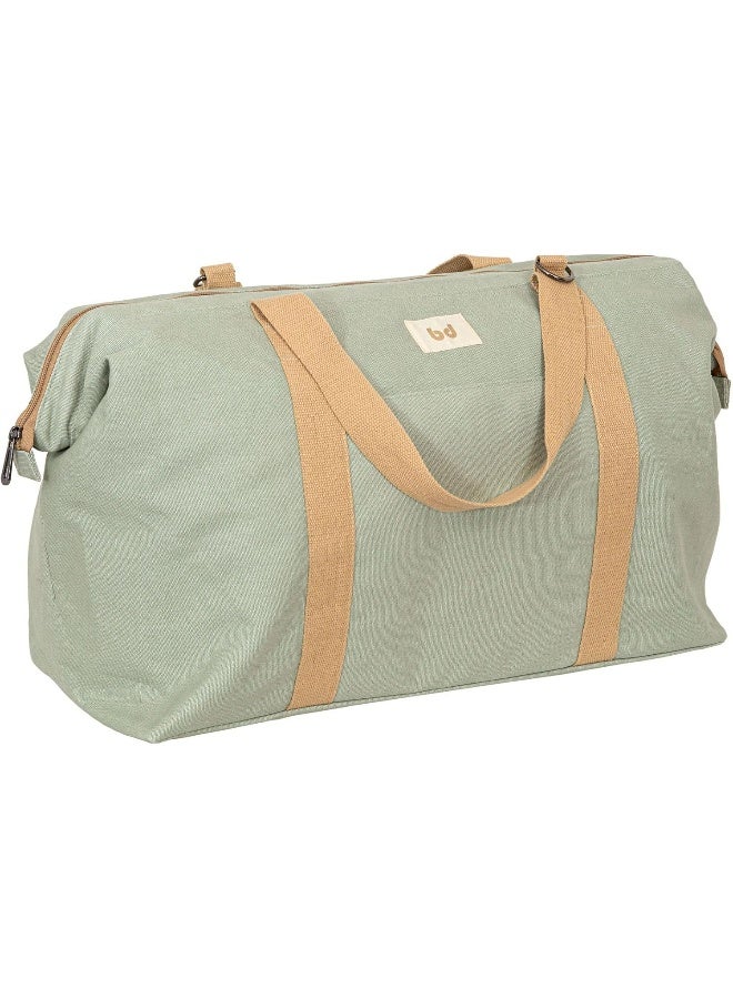 Bimbidreams Family Travel Bag Spacious & Durable Canvas Duffle For Parents & Kids, Perfect For Weekend Getaways, Beach, & Everyday Use (Green)  - Image 2
