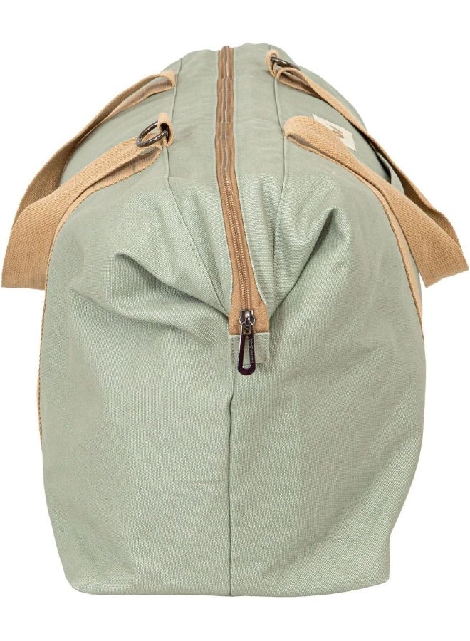 Bimbidreams Family Travel Bag Spacious & Durable Canvas Duffle For Parents & Kids, Perfect For Weekend Getaways, Beach, & Everyday Use (Green)  - Image 4