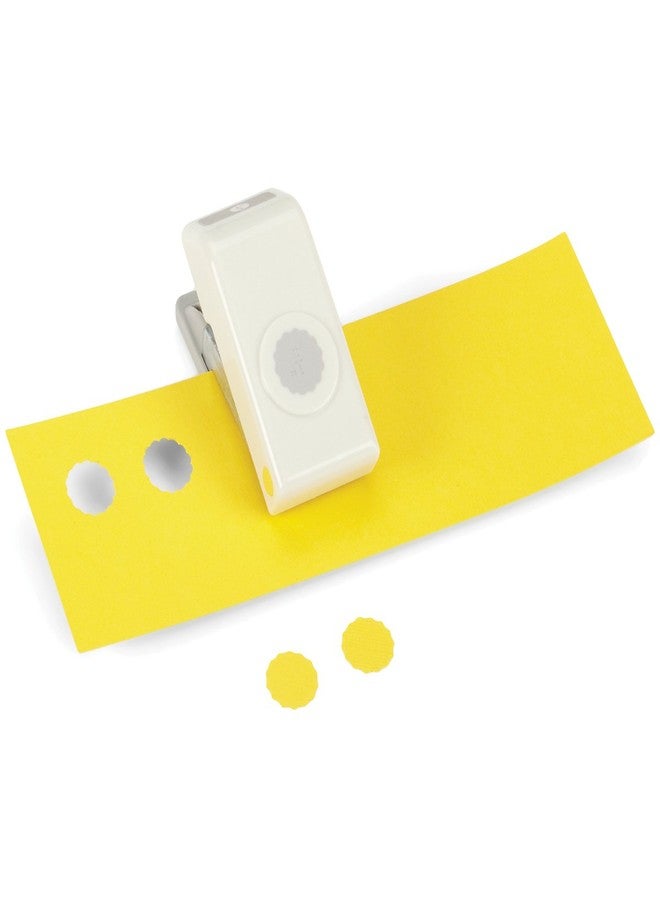 EK Tools Circle Punch, 0.50-Inch Scalloped Edge - Image 1