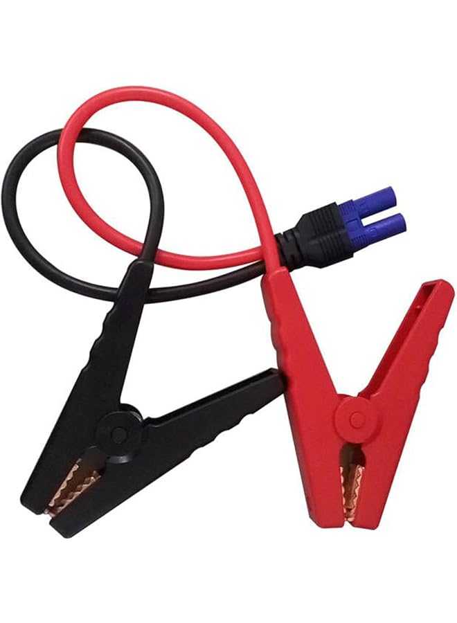 Generic Car Jump Starter Cable Battery Clamps - Ec5 Connector To Aligator Clips Extension Cord 10Awg Wire 12V Replacement Charge Cable For Emergency Portable Battery  - Image 1