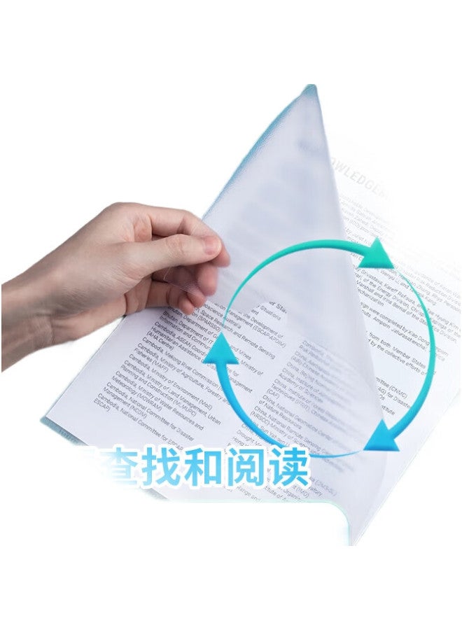 M.G Chenguang (M&G) Stationery A4 Transparent File Folder, L-Shaped File Folder, Single Sheet Two-Page File Holder, Single-Page Folder, Document Folder, File Courier Bag, 100 Pieces/Pack Adm929Pq - Image 2