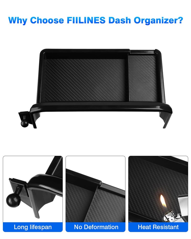 FIILINES Dashboard Storage Tray for Mitsubishi Outlander 2022-2025 (Fit 9" Touch Screen) Dash Center Console Organizer for Outlander Accessories Dashboard Organizer - Image 5