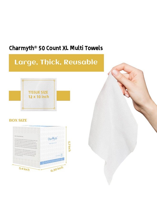 Charmyth Harmyth Disposable Face Towel Clean Face Tissue Skin Towel Xl Extra Thick Soft Disposable Makeup Remover Dry Wipes Organic Cruelty Free And Degradable Clean Towel For Sensitive Skin - Image 3