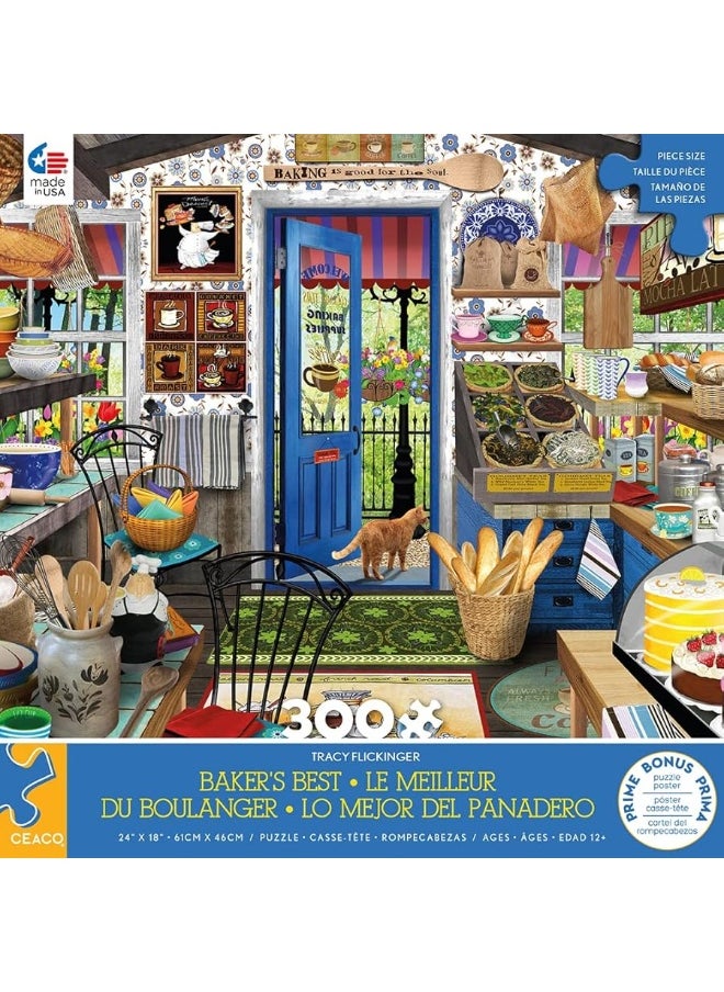 Ceaco Ceaco - Tracy Flickinger - Baker's Best - 300 Piece Jigsaw Puzzle  - Image 1