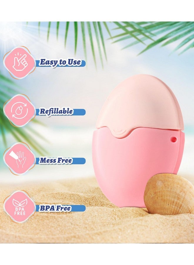 KYHDIYA Sunscreen Applicator - Portable- Roll on Sponge Applicator for Sunscreen, Sunblock Buddy Brush Set with Protective Caps For Kids, Adults & Families - Perfect Size for Travel - Image 2