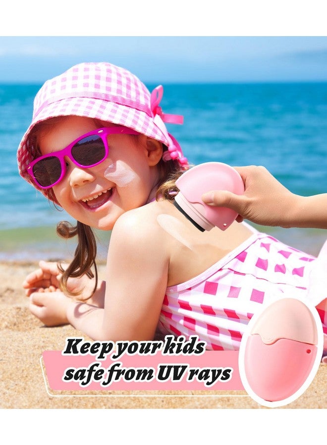 KYHDIYA Sunscreen Applicator - Portable- Roll on Sponge Applicator for Sunscreen, Sunblock Buddy Brush Set with Protective Caps For Kids, Adults & Families - Perfect Size for Travel - Image 4