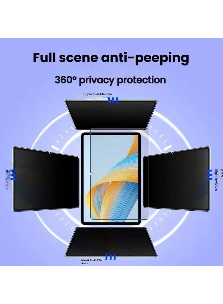 Privacy Screen Protector Compatible with Honor Pad 10 12.1-inch 2025,360 Degree Full Adhesive Frosted Anti-Floppy Film, Anti-Glare, No Bubbles - Image 3