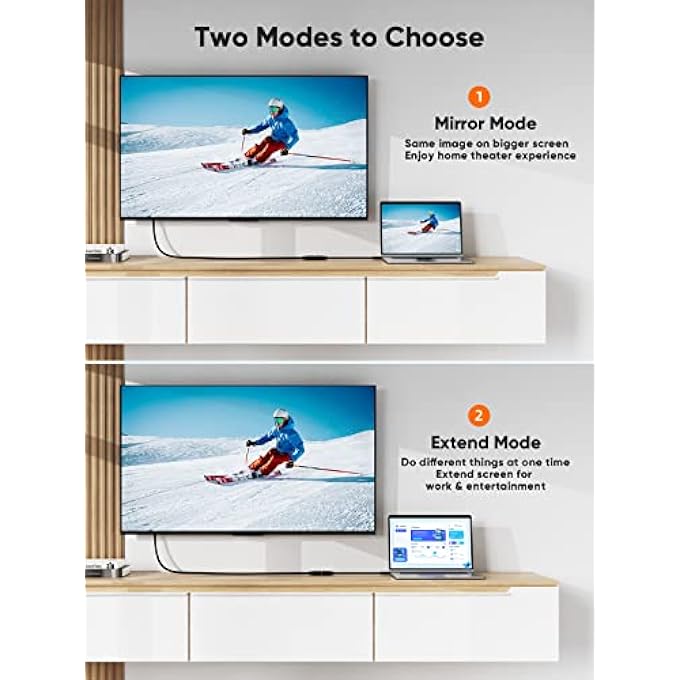 rayihni HDMI TO DVI CABLE, BI-DIRECTIONAL HDMI MALE TO DVI(24+5) FEMALE ADAPTER, 1080P DVI TO HDMI CONVETER, 3D, COMPATIBLE WITH HDTV,PS3,PS4,DVD,NINTENDO SWITCH, BLACK 0.15M/0.5FEET - Image 3