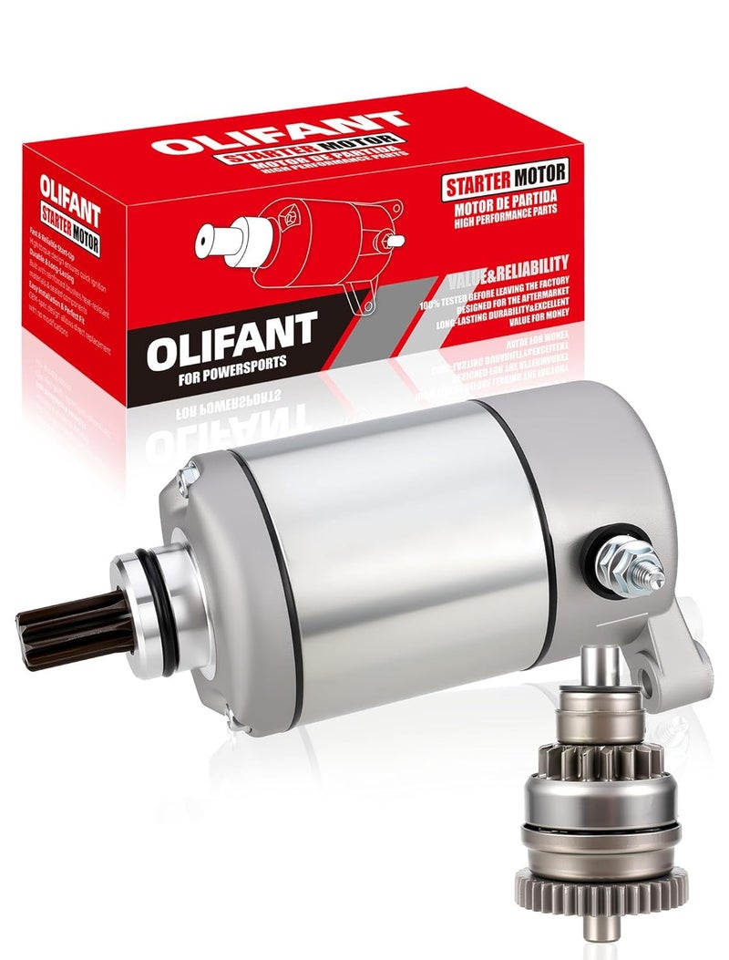 OLIFANT Starter & Drive Bendix for Polaris Sportsman 325 330 335 425 400 450 500 ATV UTV Ranger Magnum Trail Blazer Trail Boss Scrambler Starter - Image 1