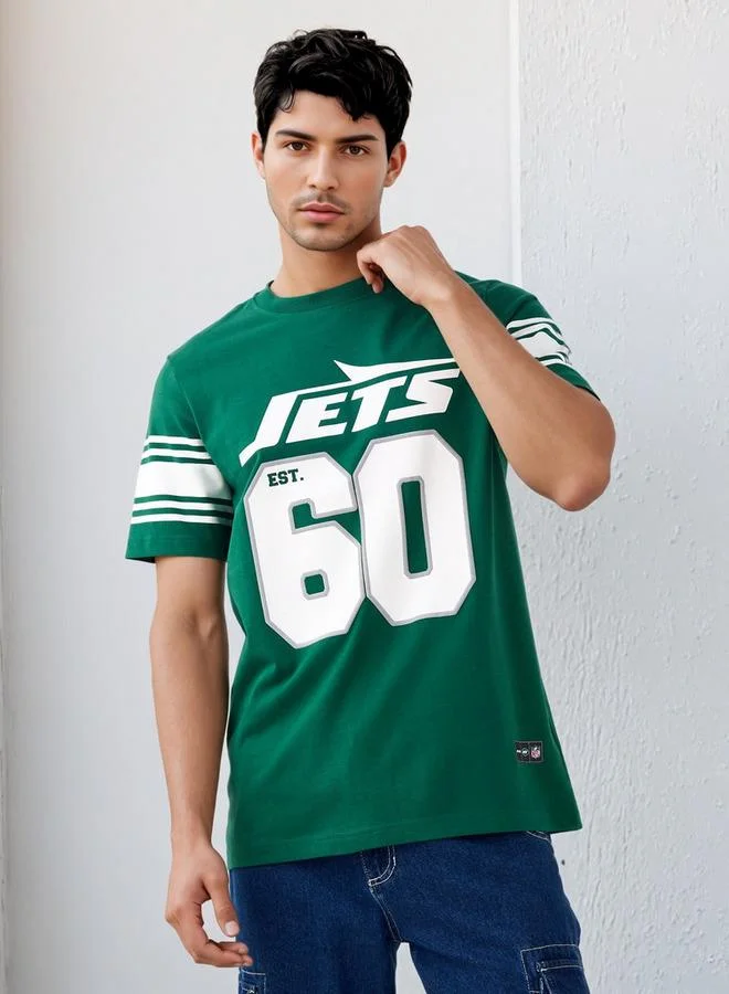 سبلاش فيڤ تيشيرت  برقبة دائرية مطبوع