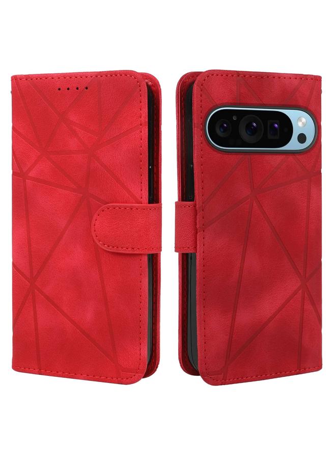 S-TOP Case For Google Pixel 9 Pro XL Skin Feel Geometric Lines Leather Phone Case - Image 2
