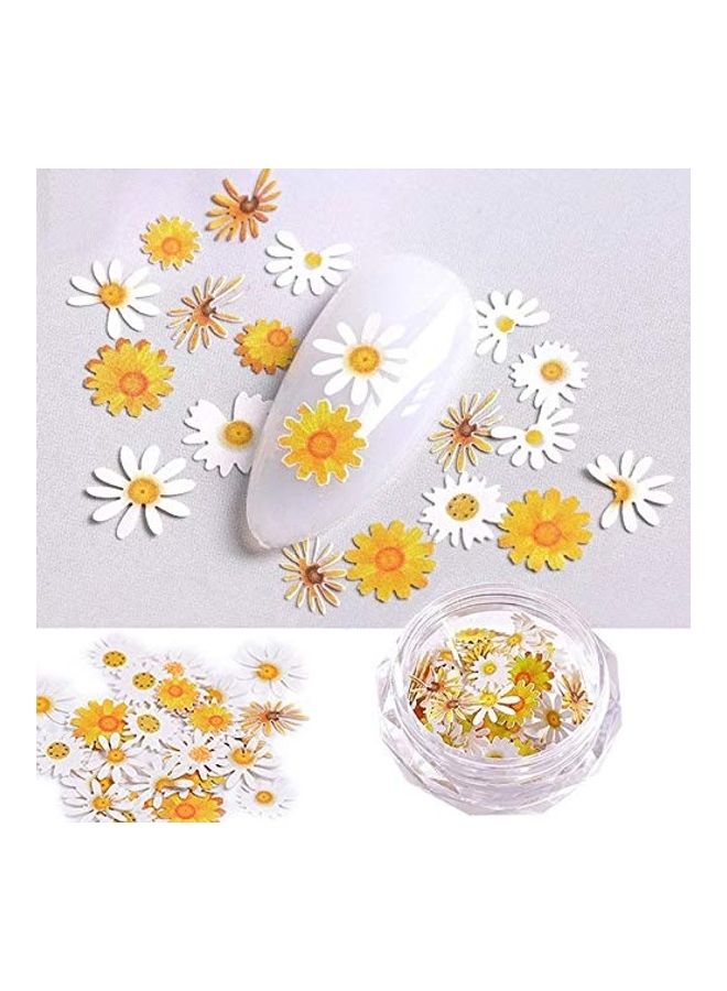 NIBEMINENT 1 Box 3D Flower Nail Stickers Multicolour - Image 1