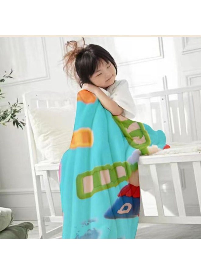 عام بطانية رقيقة من الفانيلا الكرتونية للأطفال والرضع (دافئة ومريحة، ومناسبة للنوم والألعاب) 70 سم * 100 سم - Image 2