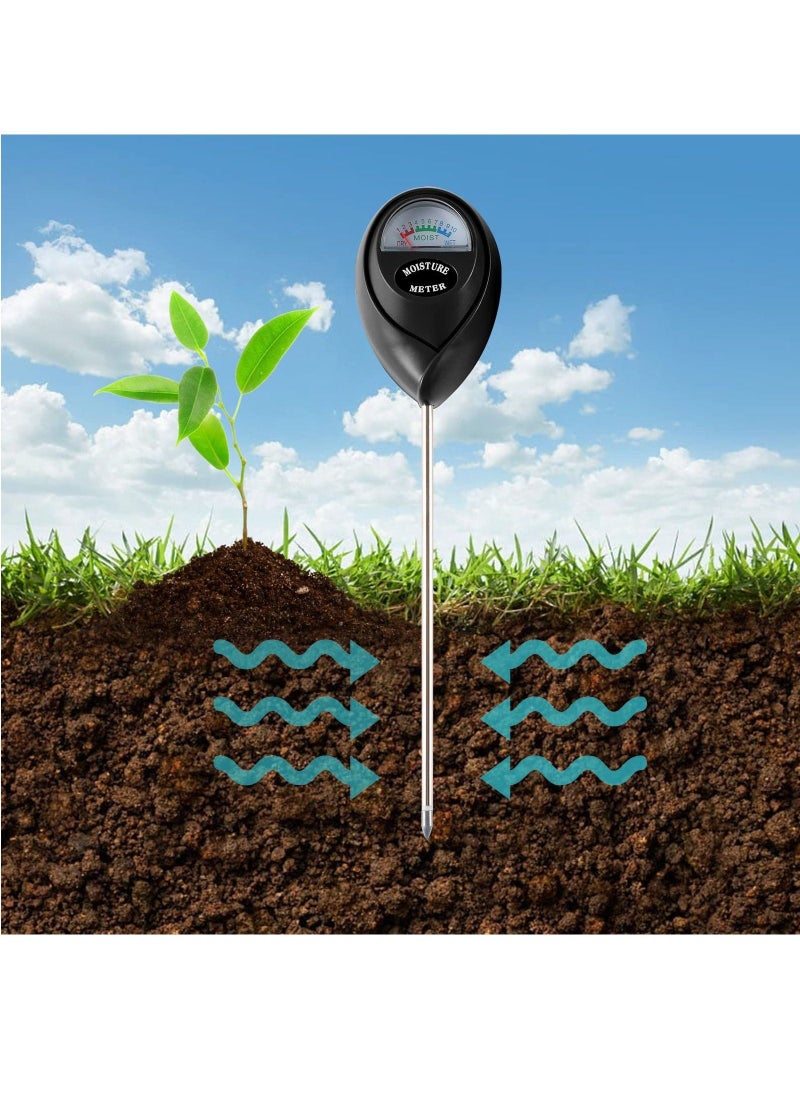 2 Packs Soil Moisture Meter, Plant Water Meter Moisture Meter for House Plants, Soil Hygrometer Sensor for Garden, Lawn, Farm, Indoor Outdoor Use, No Battery Required, Black and Green - Image 3