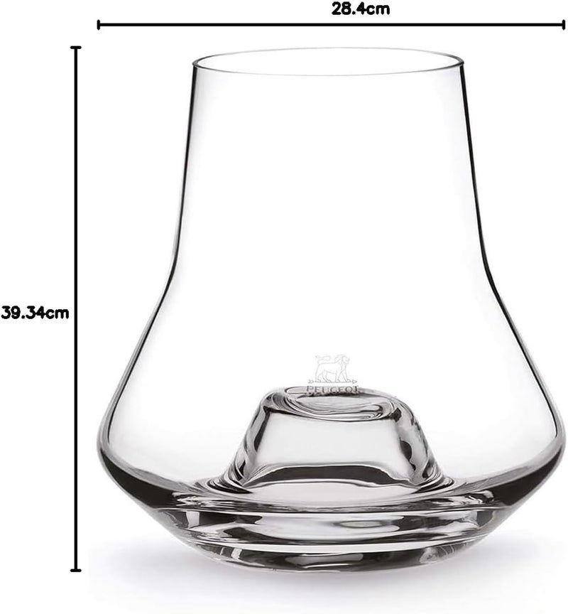 Peugeot - Les Impitoyables Set - Connoisseurs Whiskey Tasting Set with Glass, Chilling Base and Coaster - 38cl / 13oz