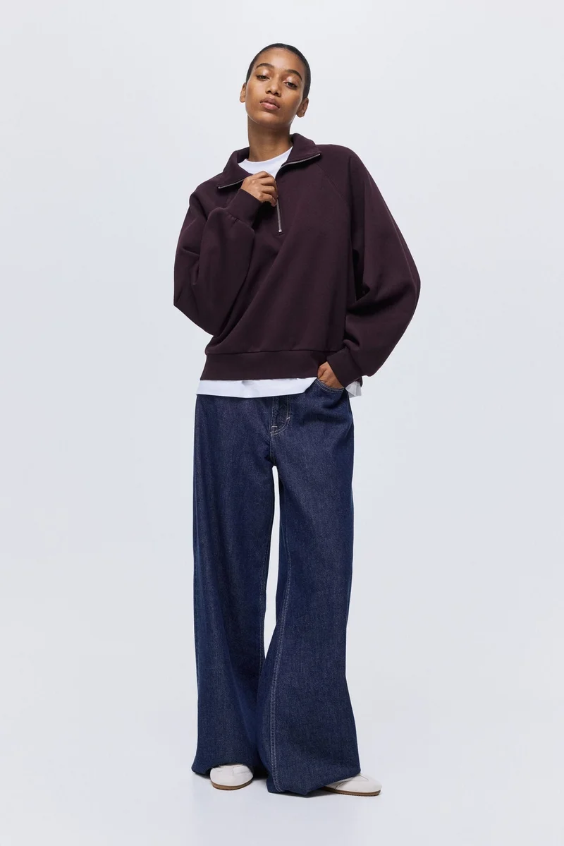 اتش اند ام سويت شيرت بسحاب علوي