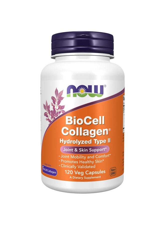 now - Supplements Biocell Collagen Hydrolyzed Type Ii Clinically Validated 120 Veg Capsules - Image 1