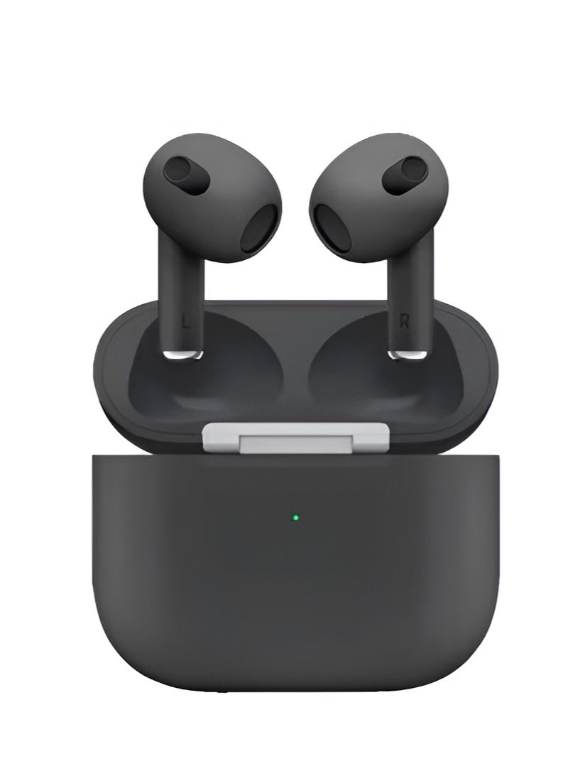 High-quality wireless earbuds with MagSafe charging case – clear sound and comfortable design – black color - Image 1