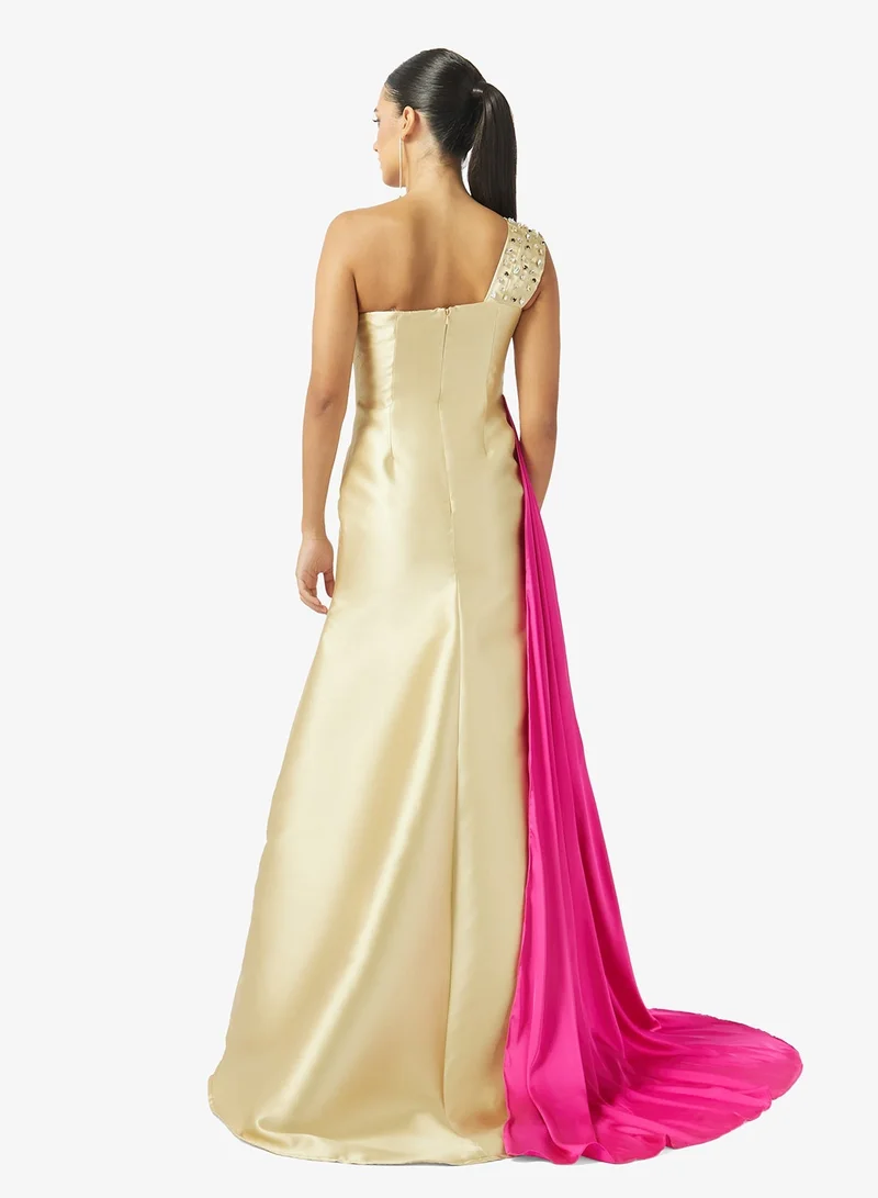 Namshi X Off Shoulder Mermaid Cut Gown