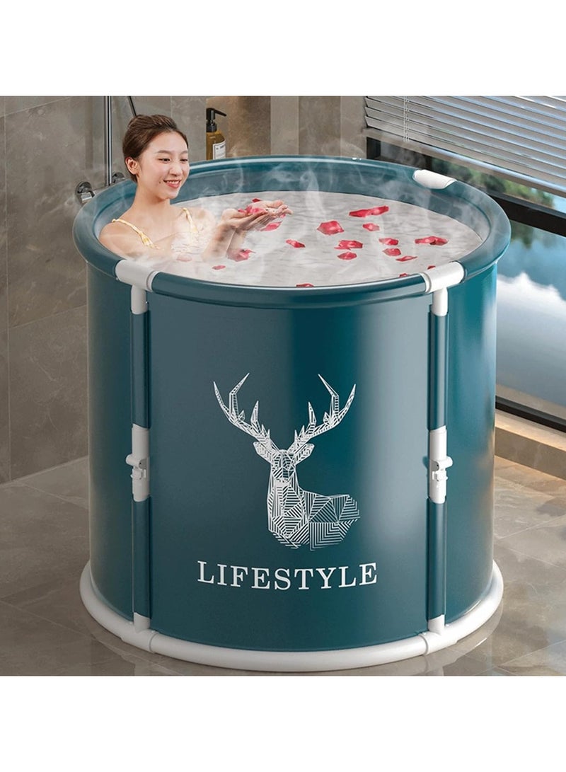 انسجام حوض استحمام محمول، حوض استحمام عميق للبالغين، حوض استحمام جليدي، حوض استحمام قابل للطي، حمام عائلي منفصل، حوض سبا، تجربة نقع في السبا للبالغين، حمامات منزلية ساخنة وجليدية، حوض استحمام للمساحات الصغيرة - Image 1