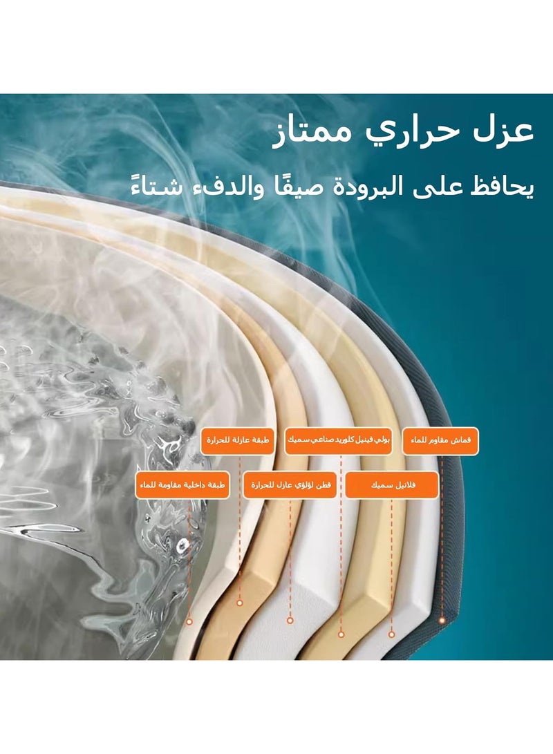 انسجام حوض استحمام محمول، حوض استحمام عميق للبالغين، حوض استحمام جليدي، حوض استحمام قابل للطي، حمام عائلي منفصل، حوض سبا، تجربة نقع في السبا للبالغين، حمامات منزلية ساخنة وجليدية، حوض استحمام للمساحات الصغيرة - Image 4