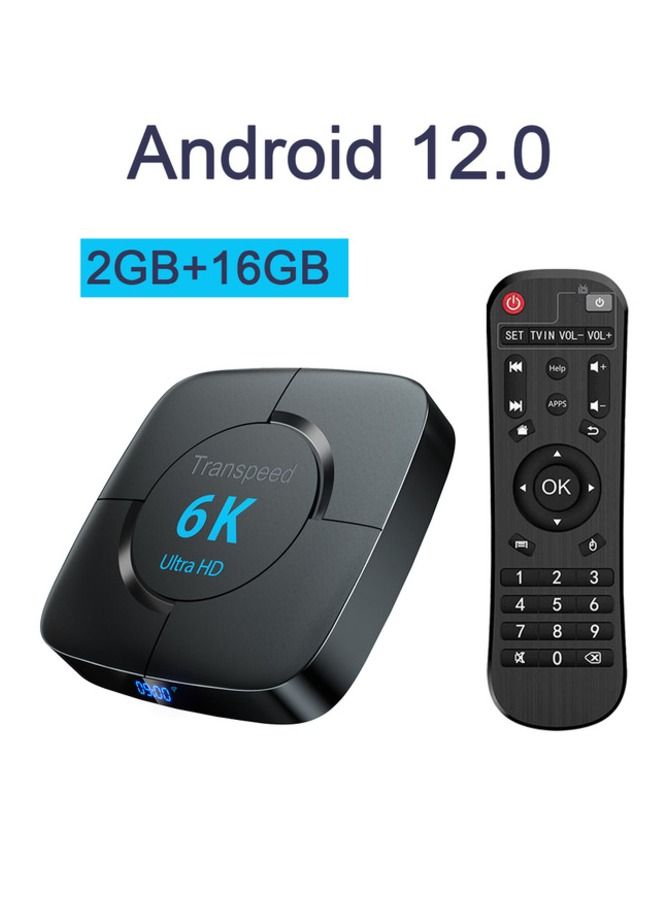 Transpeed Android 12.0 Set Top Box Voice Assistant 6K 2GB 16GB - Image 1