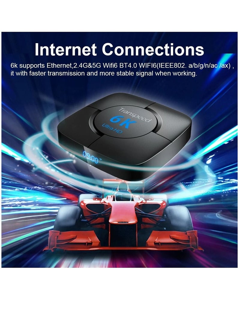Transpeed Android 12.0 Set Top Box Voice Assistant 6K 2GB 16GB - Image 2