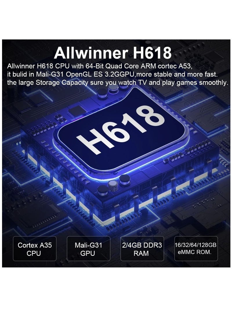 Transpeed Android 12.0 Set Top Box Voice Assistant 6K 2GB 16GB - Image 4