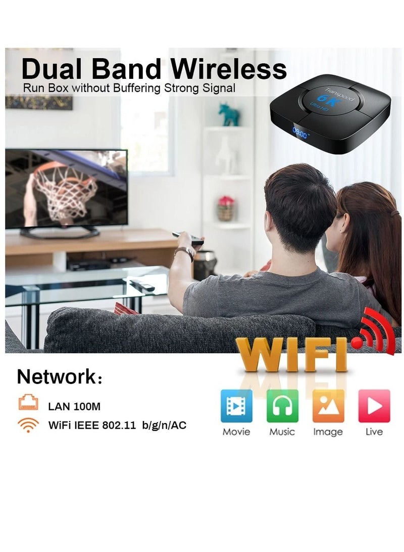 Transpeed Android 12.0 Set Top Box Voice Assistant 6K 2GB 16GB - Image 5