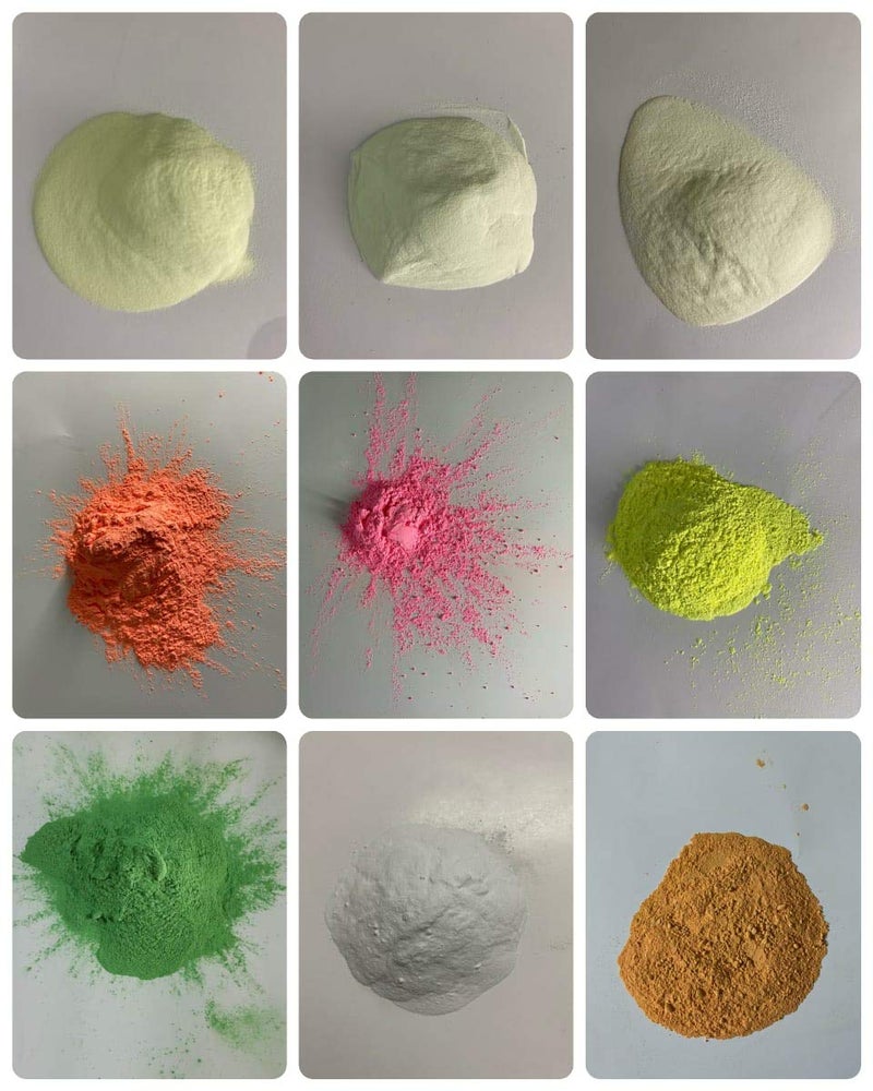 JASH Radium Glow Paint Powders 9 Colours Each 10gms Total 90gms - Image 2
