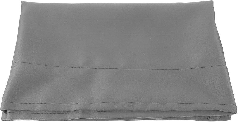 Healeved Farmhouse Gray Window Valance Curtain 45x145cm Short Kitchen Small Window Curtain for Bathroom and Living Room - Image 1
