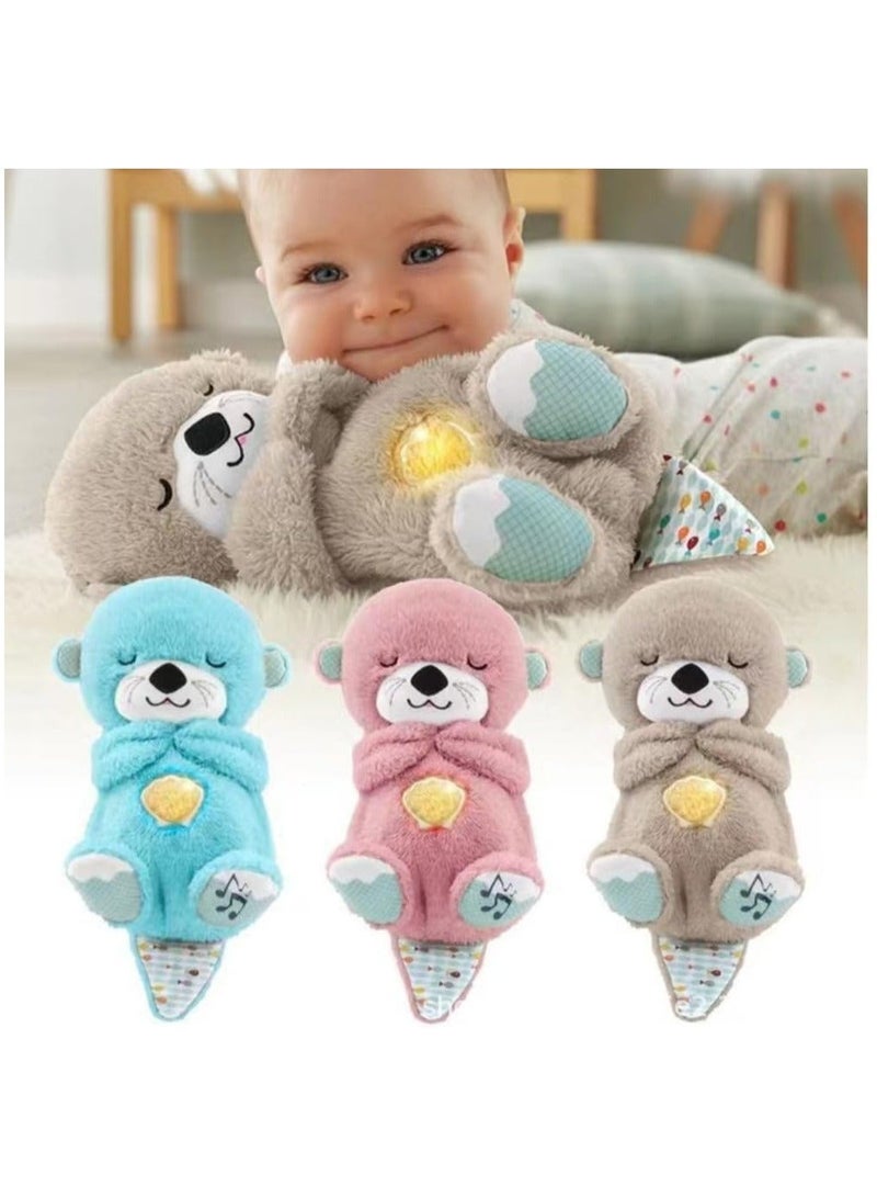 Breathing Otter, Soothe 'N Snuggle Otter with Breathing Movements and Music, Baby Breathing Soothing Otter Plush Doll, Music Sleep Companion, Sleep Aid（brown） - Image 4