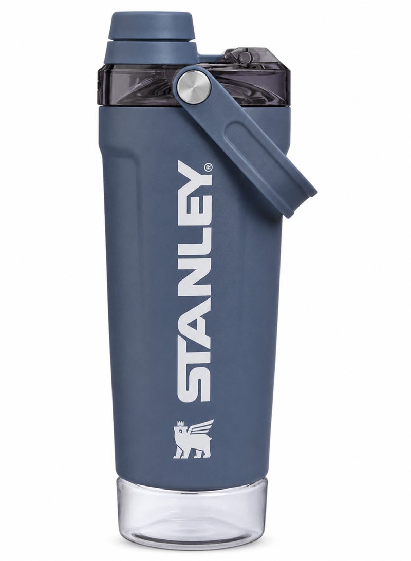 Activate Shaker Bottle 591ml Active Hydration – 18/8 Stainless Steel Insulated Protein Shaker with Integrated Storage Container, BPA Free, Leak Proof, Dishwasher Safe, Easy Carry Handle