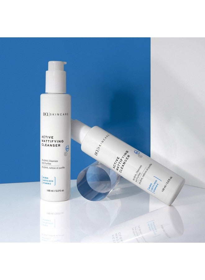 DCL Skincare Active Mattifying Cleanser 2% Salicylic Acid Lactic Acid Cleansing Gel Gently Exfoliates To Unclog Pores Reduces Redness And Treats Imperfections 6.7 Fl Oz - Image 5