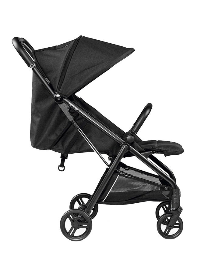 Peg Perego Selfie Onyx Stylish Lightweight/Compact Infant Travel Stroller For Kids/Toddlers With Automatic Closing/Adjustable Backrest/Footrest, Suitable From Birth Upto 17 Kg - Black  - Image 3
