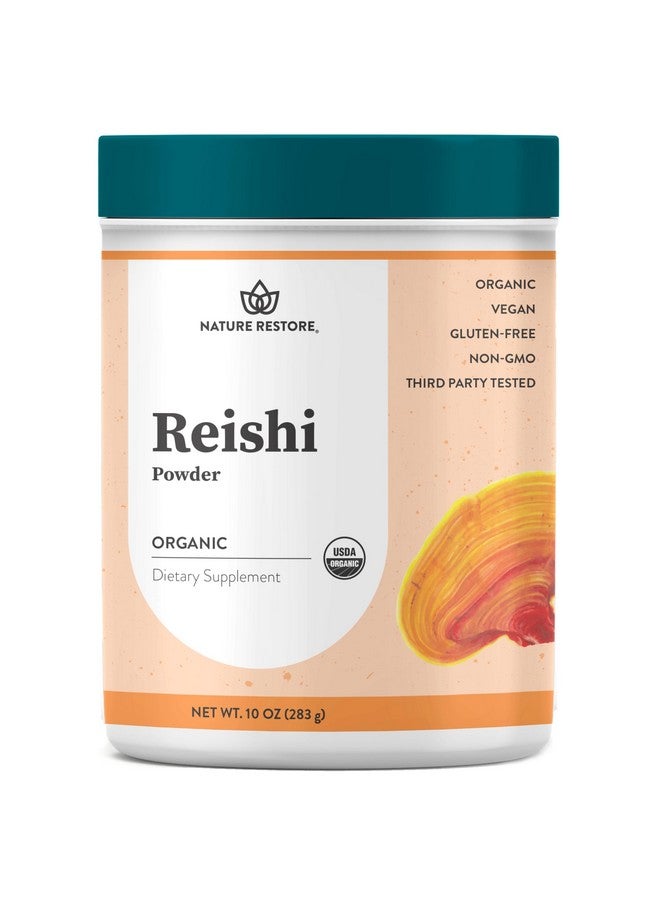 Nature Restore USDA Certified Organic Reishi Mushroom Powder, 10 Ounces, Non GMO, Gluten Free, Packaged in California, Ganoderma Lucidum/Lingzhi - Image 1