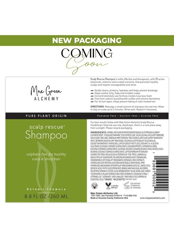 Max Green Alchemy MGA Vegan Hair Conditioner - Organic Formula with Tea Tree for Healthy Hair | Hair Care Product with Natural Herbal Scent | Parabens Silicone & Sulfate Free Conditioner | Unisex | 8.8 Fluid Oz - Image 4