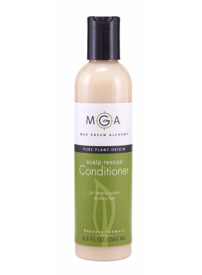 Max Green Alchemy MGA Vegan Hair Conditioner - Organic Formula with Tea Tree for Healthy Hair | Hair Care Product with Natural Herbal Scent | Parabens Silicone & Sulfate Free Conditioner | Unisex | 8.8 Fluid Oz - Image 1