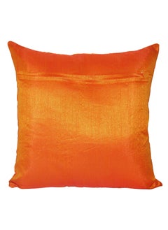 ZIKRAK EXIM Zikrak Exim Polyester 150 TC Cushion Cover 12X12_Orange  - Image 4