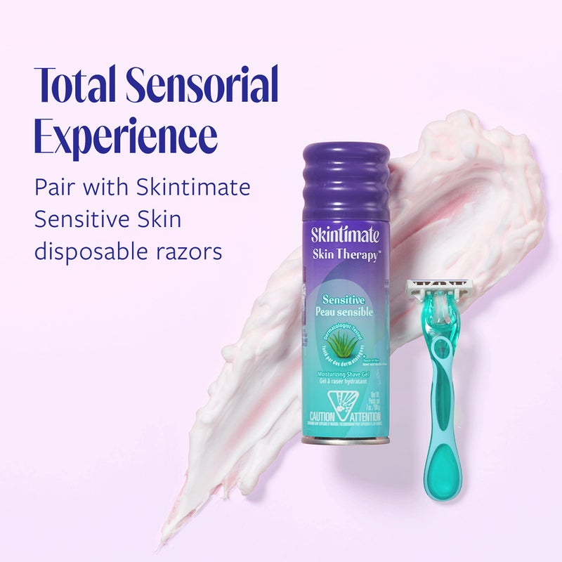 Skintimate Shave Gel Skin Therapy Lotionized Vitamin-E 7 Ounce(207ml) (6 Pack) - Image 5