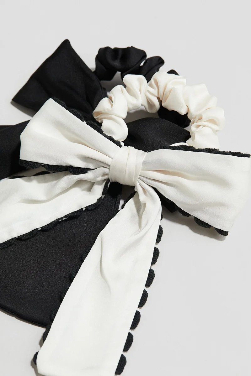 H&M 2-pack bow-detail scrunchies