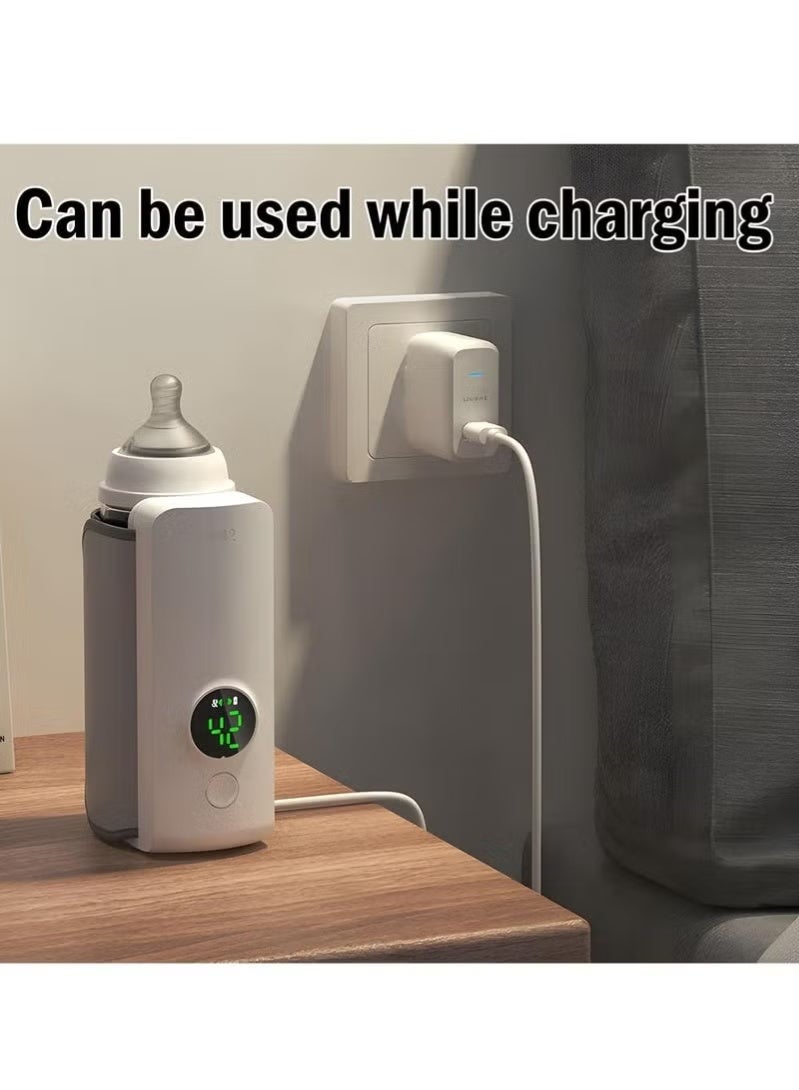 Portable Bottle Warmer for Travel, Fast Heating, Travel Bottle Warmer with Battery-Powered Temperature Display - Image 4