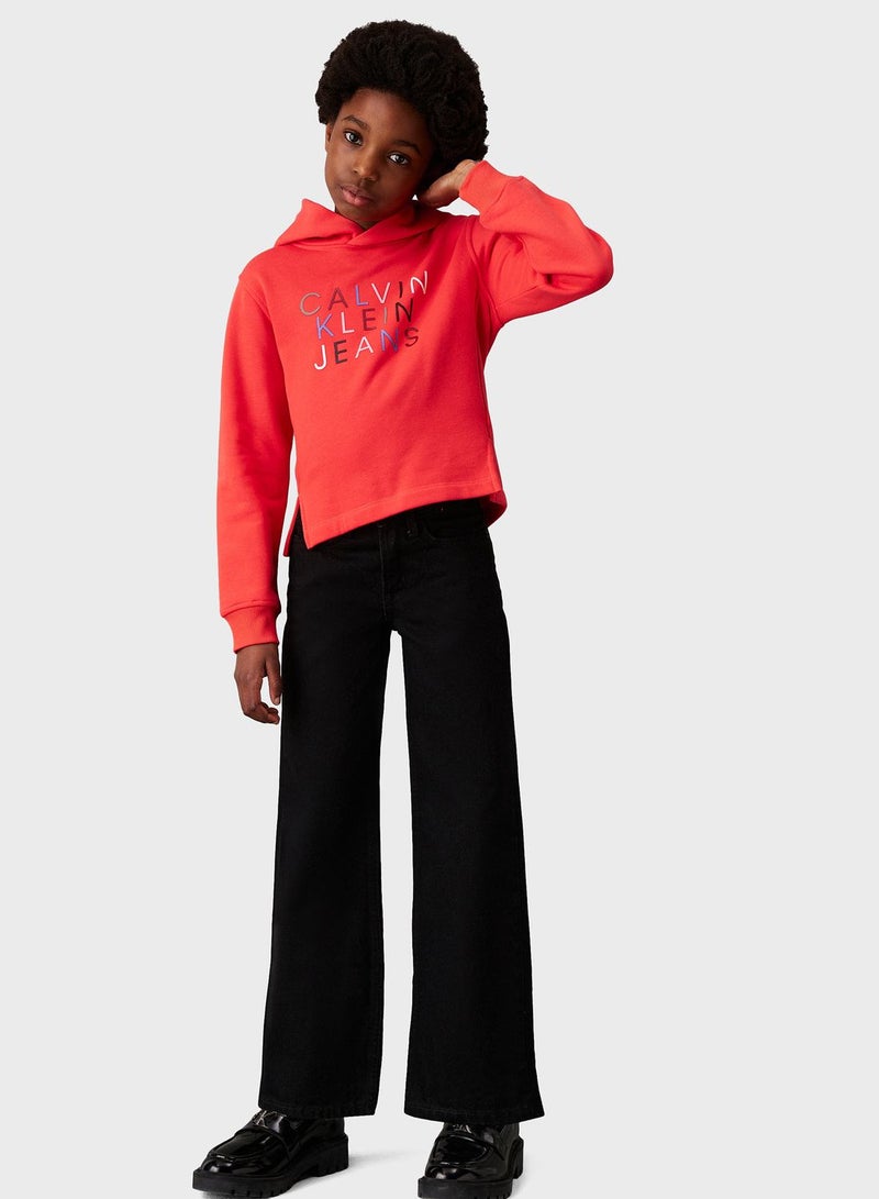 Calvin Klein Jeans Youth Color Logo Hoodie  - Image 5