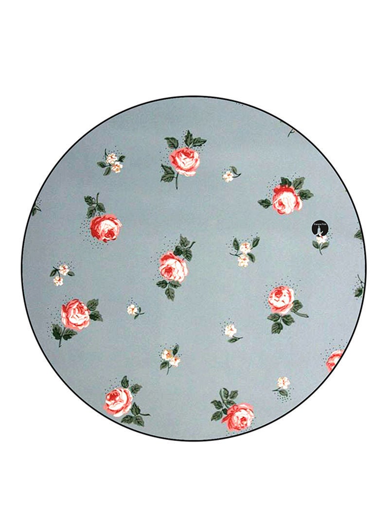 Flowers Printed Mouse Pad  Multicolour