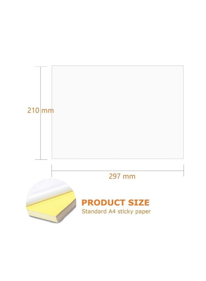 1 label-sheet, straight corners, A4, 210 x 297 mm, 100 sheets/pack - Image 2