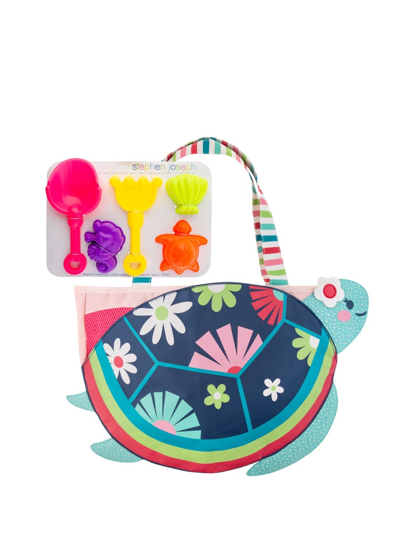 Stephen Joseph حقيبة شاطئ للأطفال - سلحفاة - Image 1