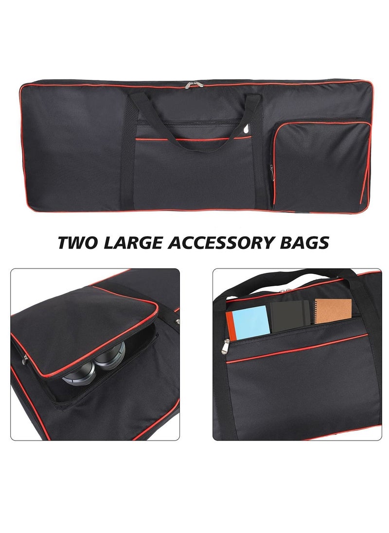 Generic Electronic Organ Piano Cover Padded Case Keyboard Bag Instrument Protective Portable Anti Shock Waterproof 61 Keys  - Image 4