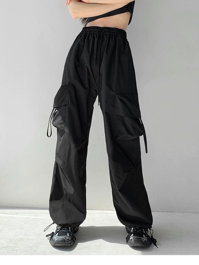 American Style Workwear Casual Pants Women'S 2024 New Loose High Waist Straight All-Match Long Pants With Wide Legs - Image 5